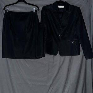 Tahari Denim skirt suit